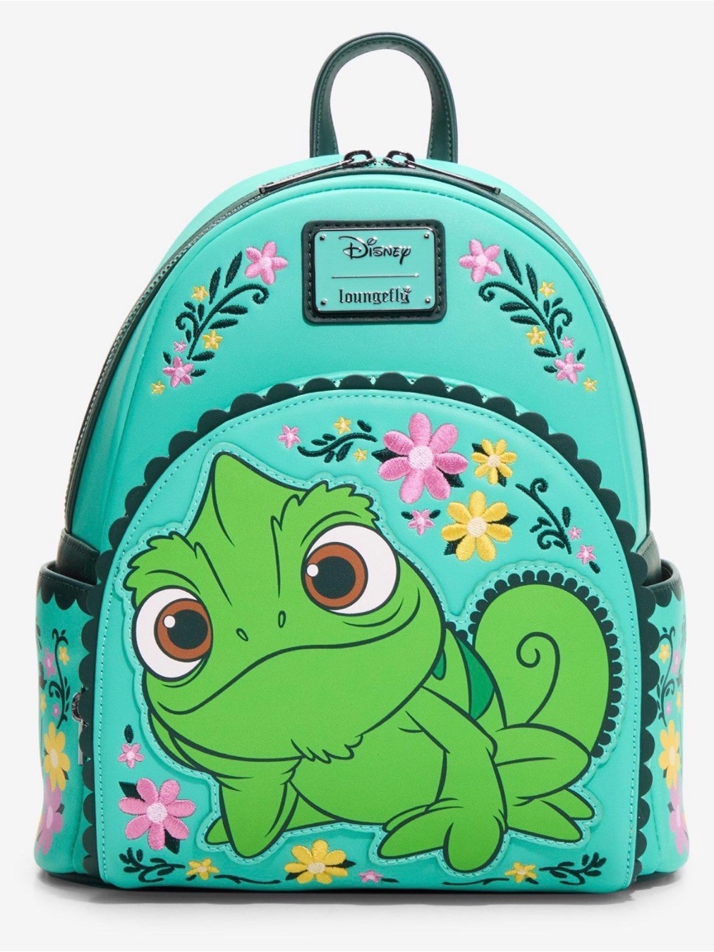 New Loungefly Disney Tangled Pascal Floral Mini Backpack